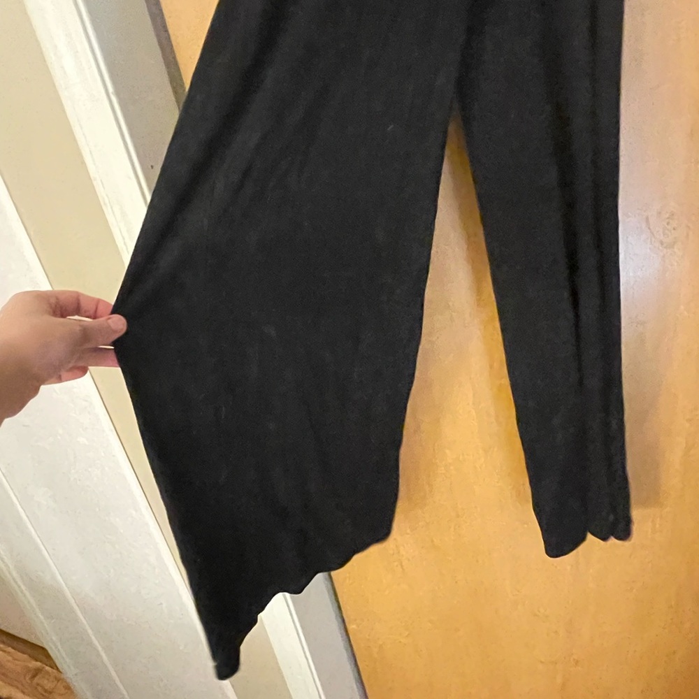 Boho style wide leg capris